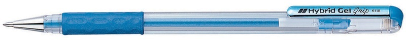 Pentel, PENTEL Roller Hybrid 0,8mm K118-MC metallic-blau, Pentel Roller Hybrid, 0,8mm, metallic-blau, Tintenroller, K118-MC
