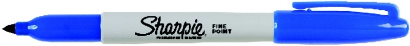 undefined, Sharpie Fine Point permanent marker Blue Fine tip, Sharpie Fineliner, 1mm, blau, S0810950