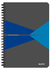 Leitz, LEITZ Collegeblock Office Card A5 44590035 blau liniert, Leitz Collegeblock Office Card, A5, blau, liniert, 4459-00-35