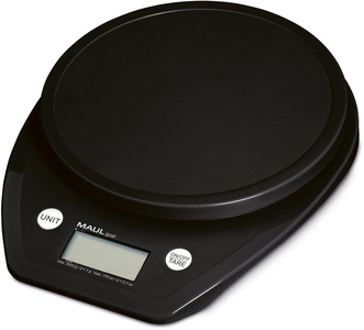 Maul, Maul Briefwaage Wägebereich (max.) 5000 g Ablesbarkeit 1 g batteriebetrieben Schwarz, Maul Briefwaage, MAULgoal mit Batterie, 5000g, 1646090