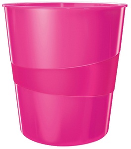 Leitz, LEITZ Papierkorb WOW 15 Liter 52781023 pink, Leitz Papierkorb WOW, 15 Liter, pink, 52781023