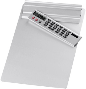 Wedo, WEDO Klemmbrett aus Aluminium A4 57 954 silber, Wedo Klemmbrett, A4, silber, aus Aluminium, 57 954