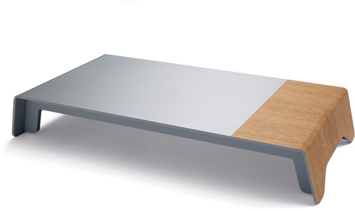 Sigel, Sigel smartstyle Monitor-Erhöhung Höhen-Bereich: 80 bis 80 mm Metall, Holz SA404, SIGEL Monitorständer 52x25x8cm SA404 smartstyle Metallic-Holz