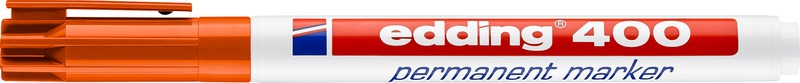 edding, EDDING Permanent Marker 400, Filzstift, Edding 400, Permanent Marker, 1mm, orange, 400-6