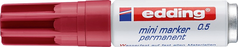 EDDING Mini Marker permanent 1,5-3mm 0-19 karmin
