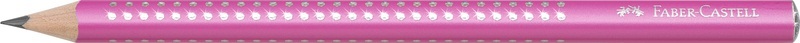 Faber-Castell, FABER-CASTELL Bleistift Jumbo Sparkle B 111612 pink, Faber-Castell Bleistift, Jumbo Sparkle, B, pink, 111612