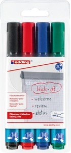 undefined, EDDING Flipchart Marker 383 383-E4 4er Etui, Edding 383, Flipchart Marker, 1-5mm, 383-E4, (4 Farben, Etui)