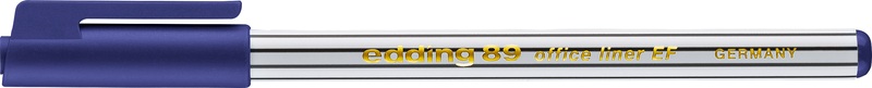 edding, Edding Fineliner edding 89 office liner EF Blau 0.3 mm 4-89003 1 St., Edding 88, Fineliner, officeliner, 0,3mm, blau, 89-003