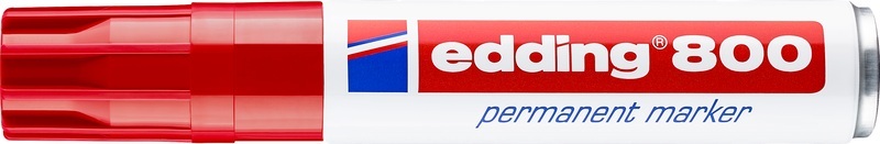 undefined, EDDING Permanent Marker 800 4-12mm 800-2 rot, Edding 800, Permanent Marker, 4-12mm, rot, 800-2