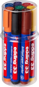 EDDING Permanent Marker 33 33-E8 8 Farben ass.