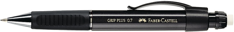 Faber-Castell, FABER-CASTELL Druckbleistift GRIP PLUS HB 130733 schwarz met., Radiere, Faber-Castell Druckbleistift, Grip Plus, HB, schwarz metallic, Radierer, 0.7mm, 130733