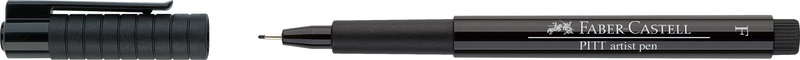 Faber-Castell, FABER-CASTELL Pitt Artist Pen F 0.45-0.55mm 167299 schwarz, Faber-Castell Pitt, Artist Pen, F, 0.45-0.55mm, schwarz, 167299