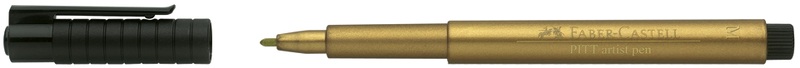 Faber-Castell, FABER-CASTELL Pitt Artist Pen 1,5mm 167350 gold, Faber-Castell Pitt, Artist Pen, 1,5mm, gold, 167350