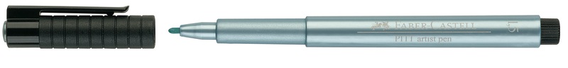 Faber-Castell, FABER-CASTELL Pitt Artist Pen 1,5mm 167392 blau-metallic, Faber-Castell Pitt, Artist Pen, 1,5mm, blau-metallic, 167392