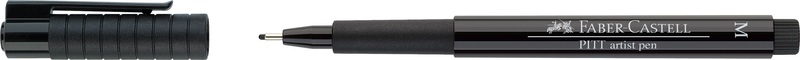 Faber-Castell, FABER-CASTELL Pitt Artist Pen M 0.65-0.75mm 167399 schwarz, Faber-Castell Pitt, Artist Pen, M, 0.65-0.75mm, schwarz, 167399