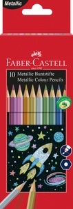 Faber-Castell, FABER-CASTELL Classic Colour Hexagonal 201583 metallic, 10er-Kartonetu