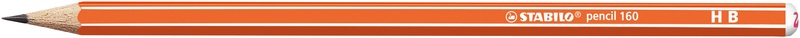 Stabilo, STABILO Bleistift 160 HB 160/03HB orange, Stabilo Bleistift 160, HB, orange, 160/03-HB