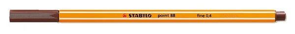undefined, STABILO Point 88 Fineliner Rainbow-braun, Stabilo Point 88 Feinschreiber, 0.4mm, braun, 88/45