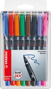 undefined, STABILO OHP Pen permanent 1mm 843/8 8er Etui, Stabilo OHP Pen, permanent M, 1mm, Folienschreiber, 843/8, (8er Etui)