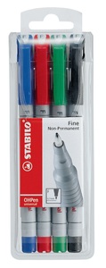 undefined, STABILO OHPen UNIV.F NP Etui 0,6mm 852/4 4er Etui