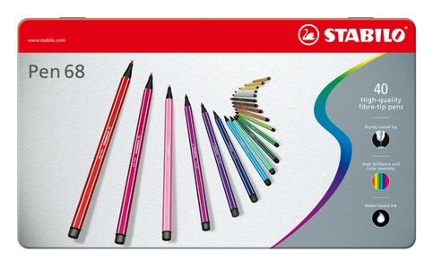 undefined, STABILO Fasermaler Pen 68 6840-6 40er Etui