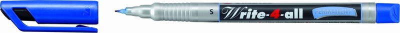 Stabilo, STABILO Write-4-all permanent SF 166/41 blau, Stabilo Write-4-all-Pen, Permanentmarker, SF, blau, 166/41