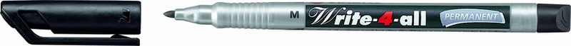 Stabilo, STABILO Write-4-all permanent M 146/46 schwarz, Stabilo Write-4-all-Pen, Permanentmarker, M, schwarz, 146/46