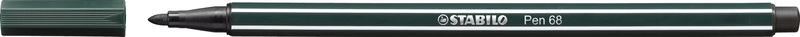 undefined, STABILO Pen 68 Mini Filzstift Grün, STABILO Fasermaler Pen 68 1mm 68/63 grünerde