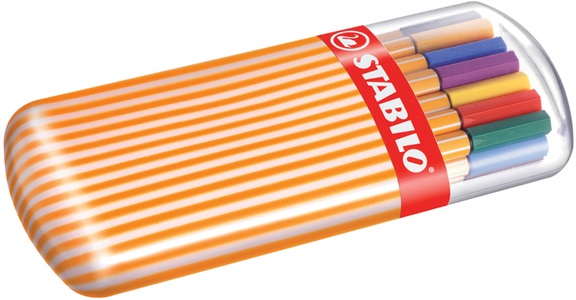 STABILO - Fineliner Point 88 Zebrui - Paket mit 20 Stück