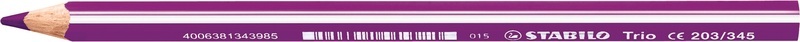 undefined, Stabilo Trio, Stabilo ergonomisch Trio dick, Farbstift, 4,2mm, rotviolett, 203/345