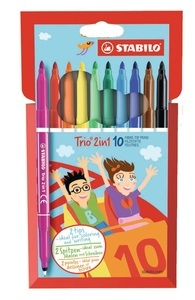 Stabilo, STABILO® Stifte TRIO 2in1 mit 10 Farben