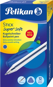 Pelikan, PELIKAN Kugelschreiber Stick super 1mm 804387 blau, Pelikan Kugelschreiber Stick super, 1mm, blau, 804387