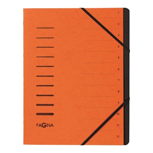 undefined, Pagna 40059-12 folder A4 Orange, Pagna Ordnungsmappe, orange, 12-teilig, 40059-12