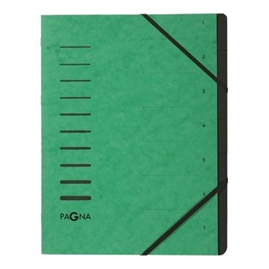 undefined, Pagna 40058-03 folder A4 Green, PAGNA Ordnungsmappe 40058-03 grün 7-teilig