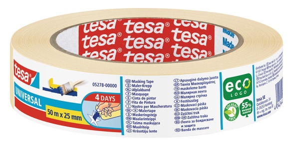Tesa, TESA Abdeckband 25mmx50m 527800000, Tesa Abdeckband, 25mm x 50m, 05278-00000