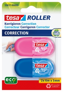 undefined, TESA Korrekturroller Mini 5mmx6m 598170000 2 Farben ass., TESA Korrekturroller Mini 5mmx6m 598170000 2 Farben ass.