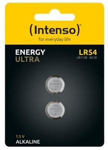 Intenso, INTENSO Energy Ultra LR 54 7503432 lithium bc 2pcs blister, Intenso Energy Ultra, LR 54, lithium bc, 2pcs blister, 7503432