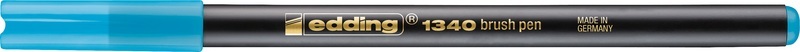 edding, EDDING Brushpen 1340 1340-085 azur blau, Edding Brushpen 1340, azur blau, 1340-085