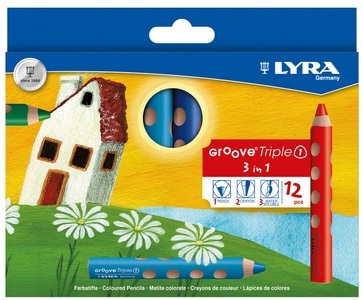 undefined, LYRA Farbstifte Groove 3831120 12 Farben, Lyra Farbstifte Groove, 3831120, (12 Farben)