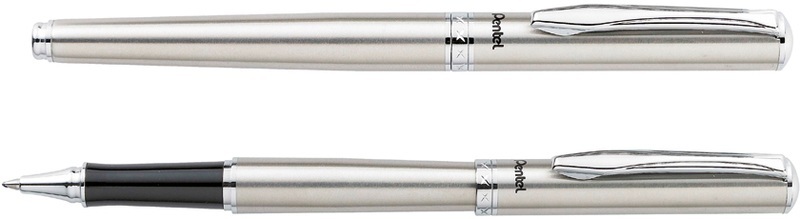 Pentel, PENTEL Roller EnerGel 0,7mm K600-A silber, Pentel EnerGel, 0,7mm, silber, Gel Roller, K600-A