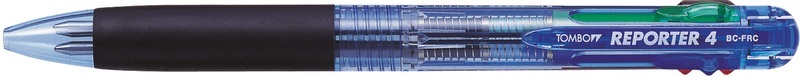 Tombow, TOMBOW Kugelschreiber 4-Farben BC-FRC40 Reporter, translucent blue, Tombow Kugelschreiber Reporter, 4-Farben, translucent blue, BC-FRC40