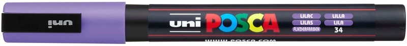 uni-ball, UNI-BALL Posca Marker 0,9-1,3mm PC-3M LILAC lila, Rundspitze, uni-ball Posca Marker, 0,9-1,3mm, lila, Rundspitze, PC3M lila