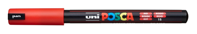 Pebeo, Pebeo Posca Finel 0.7mm, uni-ball Posca Fineliner, 0.7mm, rot, PC1MR ST rot