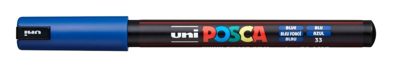 uni-ball, UNI-BALL Posca Fineliner 0,7mm PC-1MR BLUE blau