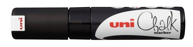 uni-ball, UNI-BALL Posca Marker 8mm PWE-8K BLACK schwarz, Keilspitze, uni-ball Posca Marker, 8mm, schwarz, Keilspitze, PWE-8K BLACK