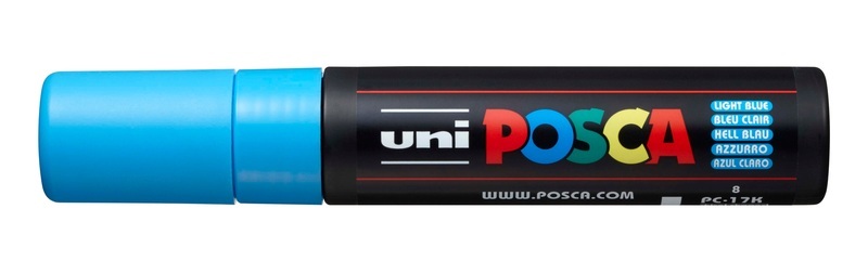uni-ball, UNI-BALL Posca Marker 15mm PC17K L.BLUE hellblau