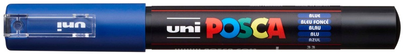 Pebeo, Pebeo Posca 0.7mm, uni-ball Posca Marker, 0.7mm, blau, PC1M blau
