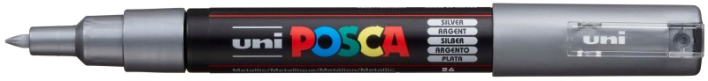 uni-ball, UNI-BALL Posca Marker 7mm PC-1M SILVER silber