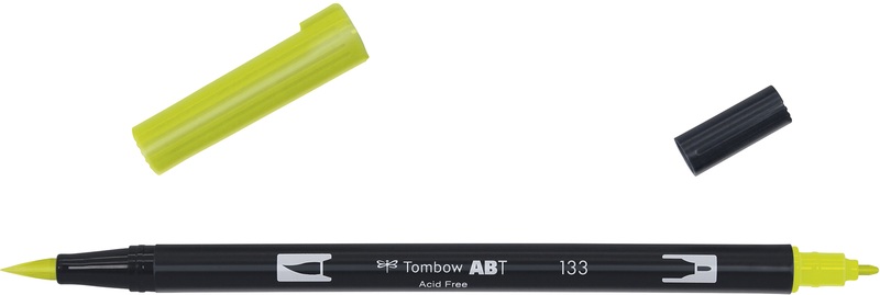 Tombow, Tombow Dual Brush-Pen Dual Brush-Pen, Tombow Dual Brush Pen, chartreuse, ABT 133