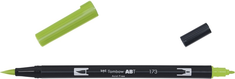 Tombow, Tombow Dual Brush-Pen Dual Brush-Pen, Tombow Dual Brush Pen, willow green, ABT 173